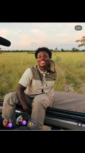 IShowSpeed on a safari vehicle in the Maasai Mara